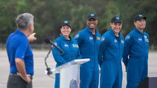 [DAILY] Astronauts Launching on NASA's SpaceX Crew-1 Mission Arrive at Kennedy Space Center - Nov 09