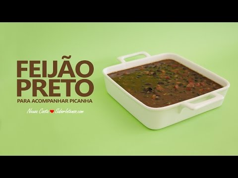 Receita de Feijão Preto para acompanhar Picanha