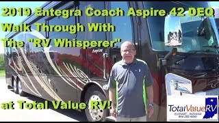2019 Entegra Coach Aspire 42 DEQ Walk Thru with The "RV Whisperer" Now at Lazydays RV!
