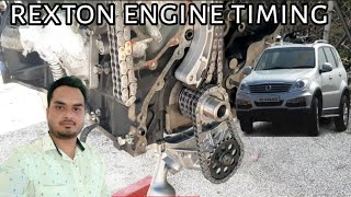 Mercedes-Benz OM612 engine timing marks || ssangyong rexton engine timing mark