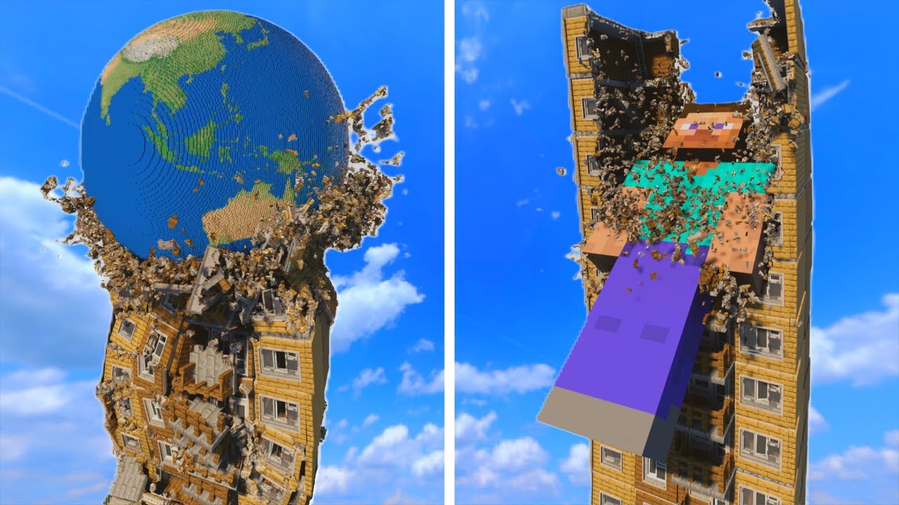 Epic Minecraft Destruction in Teardown !
