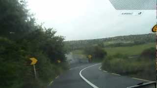 Driving on Ireland west coast - Corkscrew Hill with a surprise at the bottom