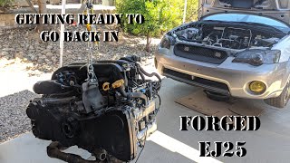 Forged Ej25 engine build part 4