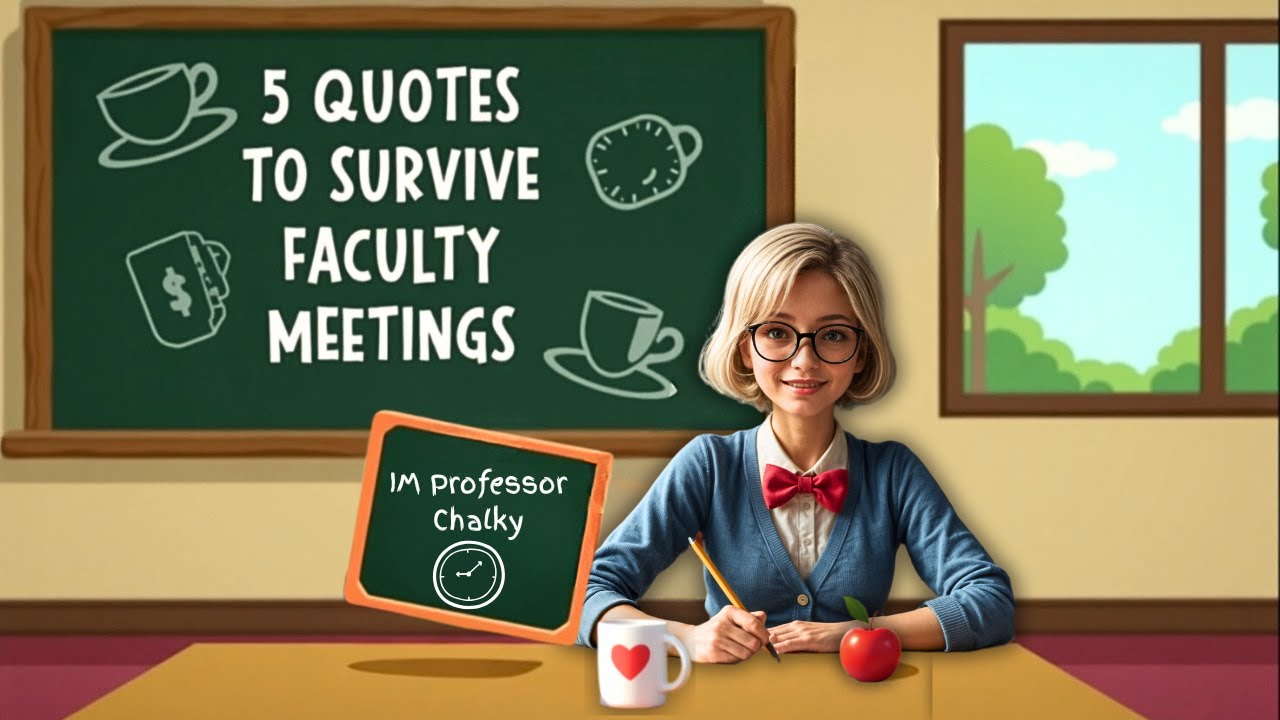 5 Quotes to Survive Faculty Meetings | Chalkboard Wisdom