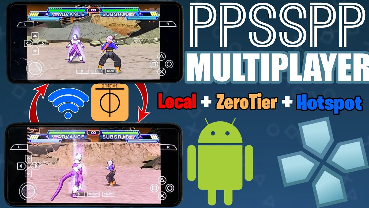 Play PPSSPP Multiplayer on Any Phone using ZeroTier or Local Network or  even without WiFi! 