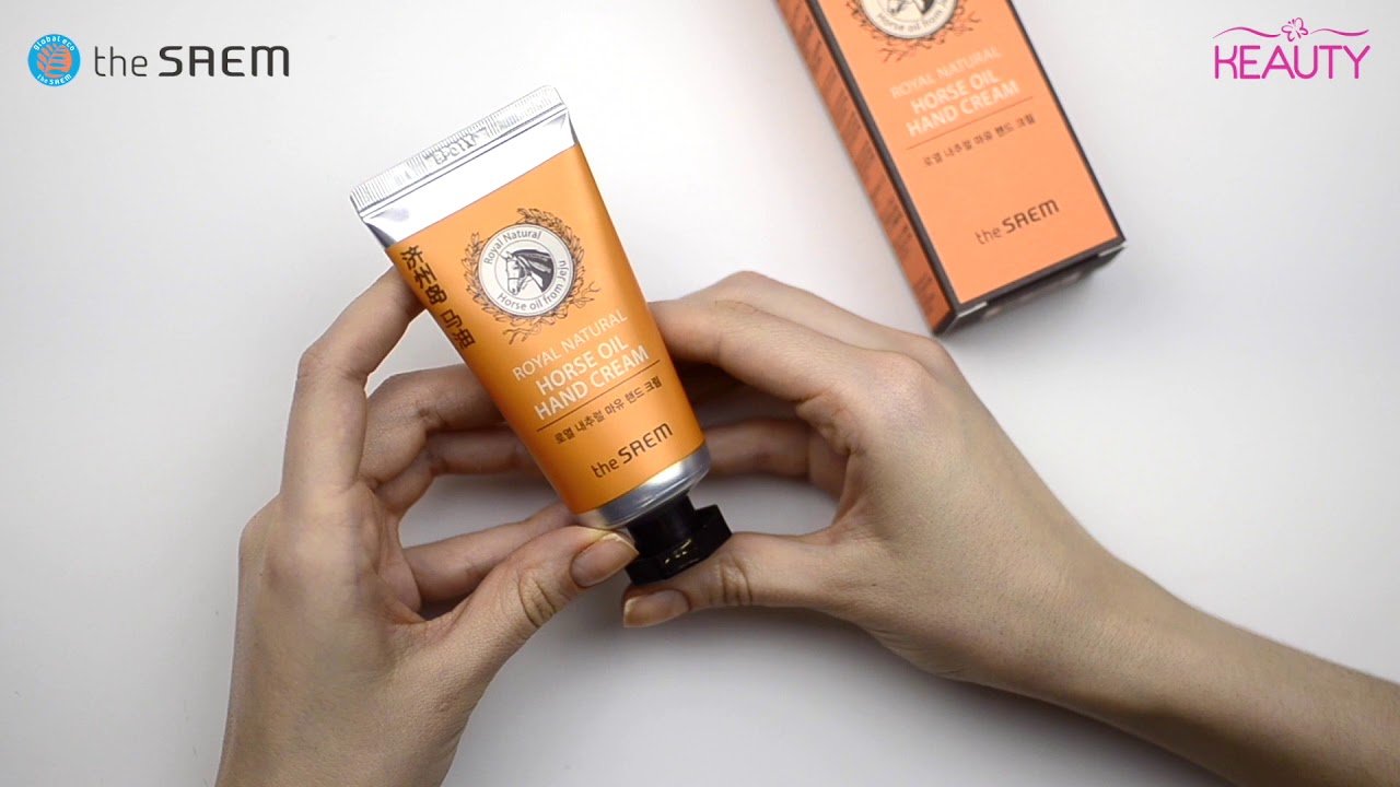 Крем для рук с лошадиным жиром The Saem Royal Natural Horse Oil Hand Cream