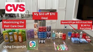 Using Activate Rewards Spend $75 get $25 Visa and Coupon24 at CVS!