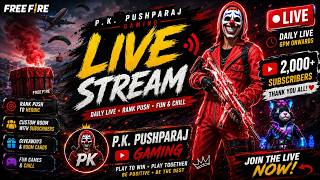 p.k.pushparaj Gaming Live Stream/ free fire team code game playing# Tamil player's screenshot 5