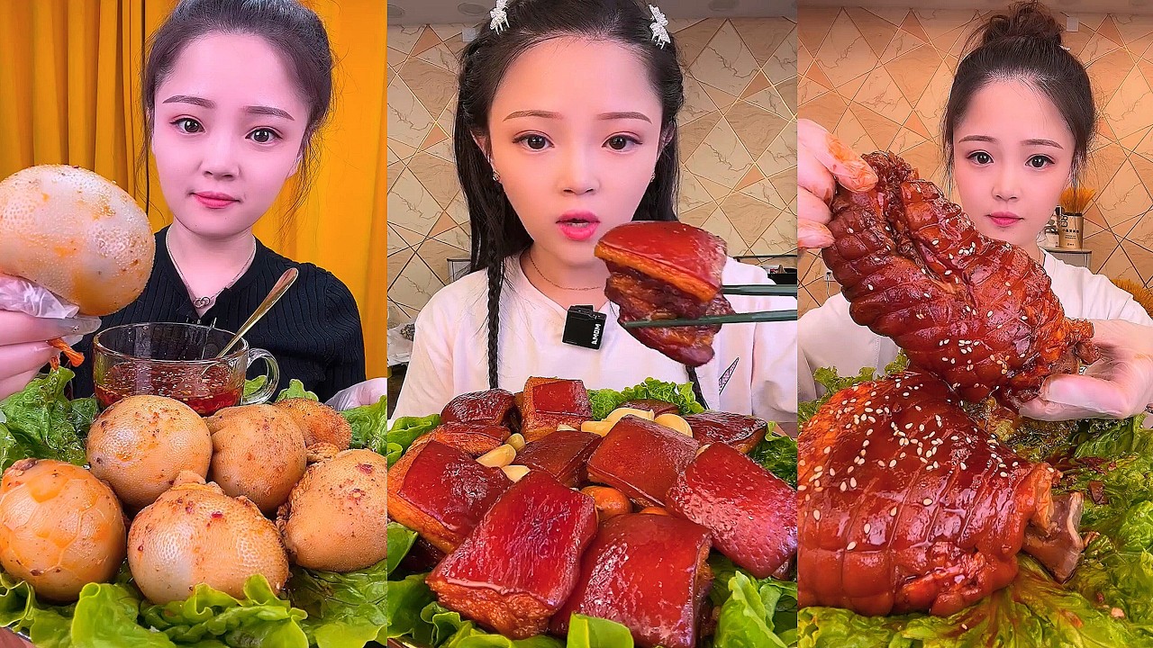 Real Mukbang :) spicy Pork Bellly Soothing Sounds While Enjoying Delicious 먹방 모음이 팅쇼 리얼 사운드 #1719