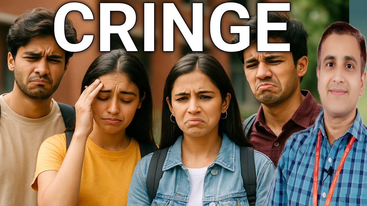 Cringe Meaning in Hindi | CRINGE | Gen Z word #cringe #vocabulary #nobleenglishclasses 