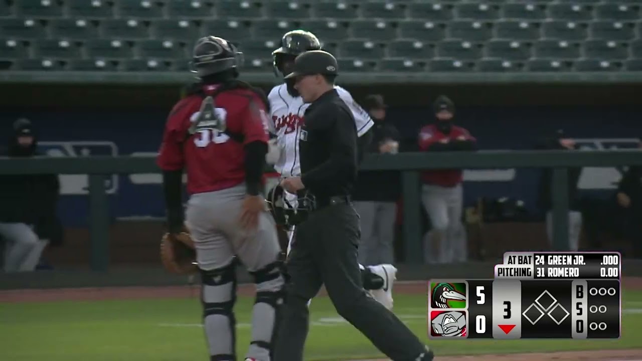 A's prospect Rodney Green, Jr. launches two HRs, April 8, 2025