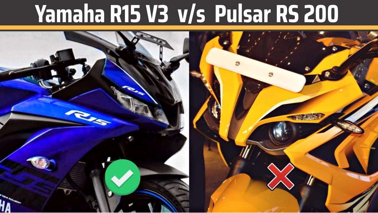 Vs Pulsar Rs200 R15 V3 Vs Rs200 Pulsar R15 Rc 200 Bajaj Pulsar RS