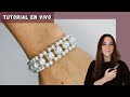 PULSERA DE PERLAS 2 TAMAÑOS✨TUTORIAL EN VIVO #92