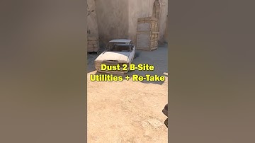 Cs2 Dust 2 B-Site Utilities + Re-Take - #cs2 #counterstrike #csgo