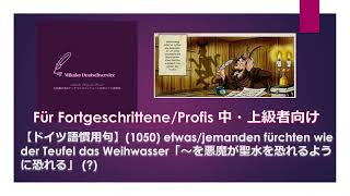 ドイツ語慣用句】(1050) etw./jdn. fürchten wie der Teufel das
