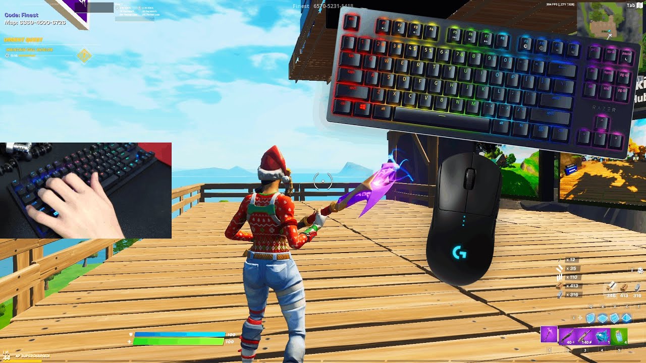 Razer Huntsman TE 2v2 Realistics Gameplay + Keyboard & Mouse Sounds ASMR 😍