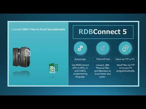 RDB Connect - Convert IBM i Files to Excel Spreadsheets