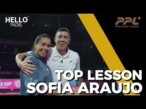 Sofia Araujo demonstrates and discusses her tactical bajada shot.