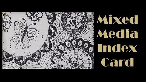 Mixed Media Index Card - icad