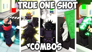 TRUE ONE SHOT COMBOS FOR EVERY CHARACTER (Jujutsu Shenanigans)