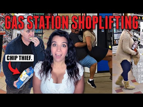 Gas Station Shoplifting Caught on Camera — UNBELIEVABLE Footage!
