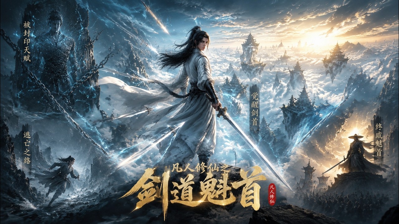最新完結】《凡人修仙之剑道魁首》少年封印觉醒，剑道天才逆袭逃亡，终