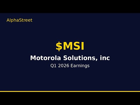 Thumbnail for $MSI Q1 2026 — Motorola's AI strategy is working: command center 'Missions'