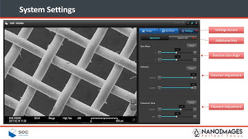 Software Overview for the SNE Series Tabletop SEM