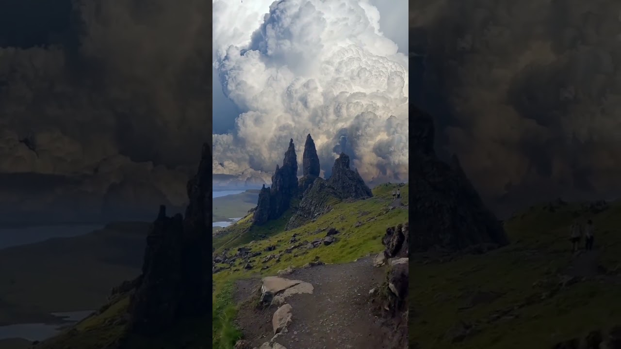 Beautiful natural scenery ☁️🌲 