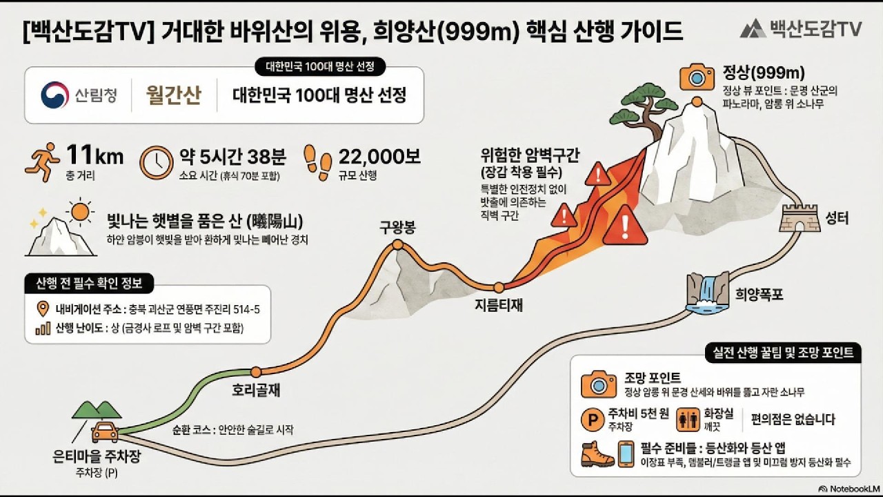 희양산 (충북 괴산군) | 100대명산 산행기록/은티마을 주차장 → 호리골재 → 구왕봉 → 지름티재 →위험한 암벽구간 →정상 → 성터 → 희양폭포 → 은티마을 주차장