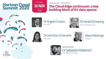 Parallel Session: The Cloud-edge continuum: A key building block of EU data spaces