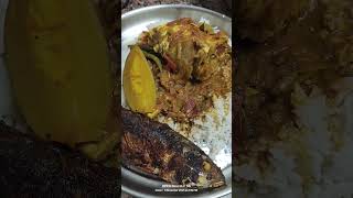 today spcl lunch meen kulambu meen fry