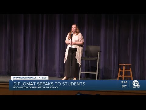 U.S. diplomat inspires students at Boca Raton Community High School