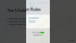 5 Golden Rules for IGCSE Physics Exam Success