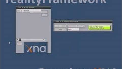 XNA realityFramework GUI