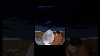 This Ancient Winter Trick Creates the Most Beautiful Ice Lantern: A Stunning Frozen Hack #shorts