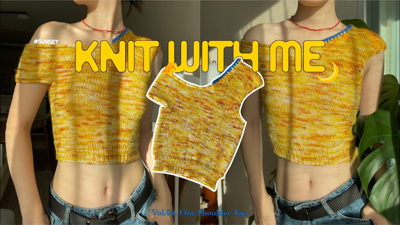 ニット/セーター ONE SHOULDER LOOSE KNIT TOPS 📒 How To Knit: One Shoulder Top | FREE TUTORIAL | - YouTube