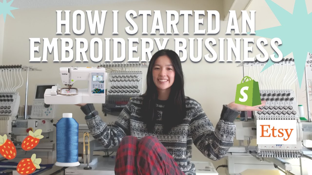 How I Started My Embroidery Business 🧵✨ Machines, Supplies, Blank Sweatshirts & Selling Tips
