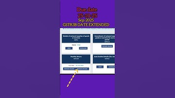 GSTR 3b date extended for sep month 2025 #gstr3b #gstrate2025 #gstreturns #filegst