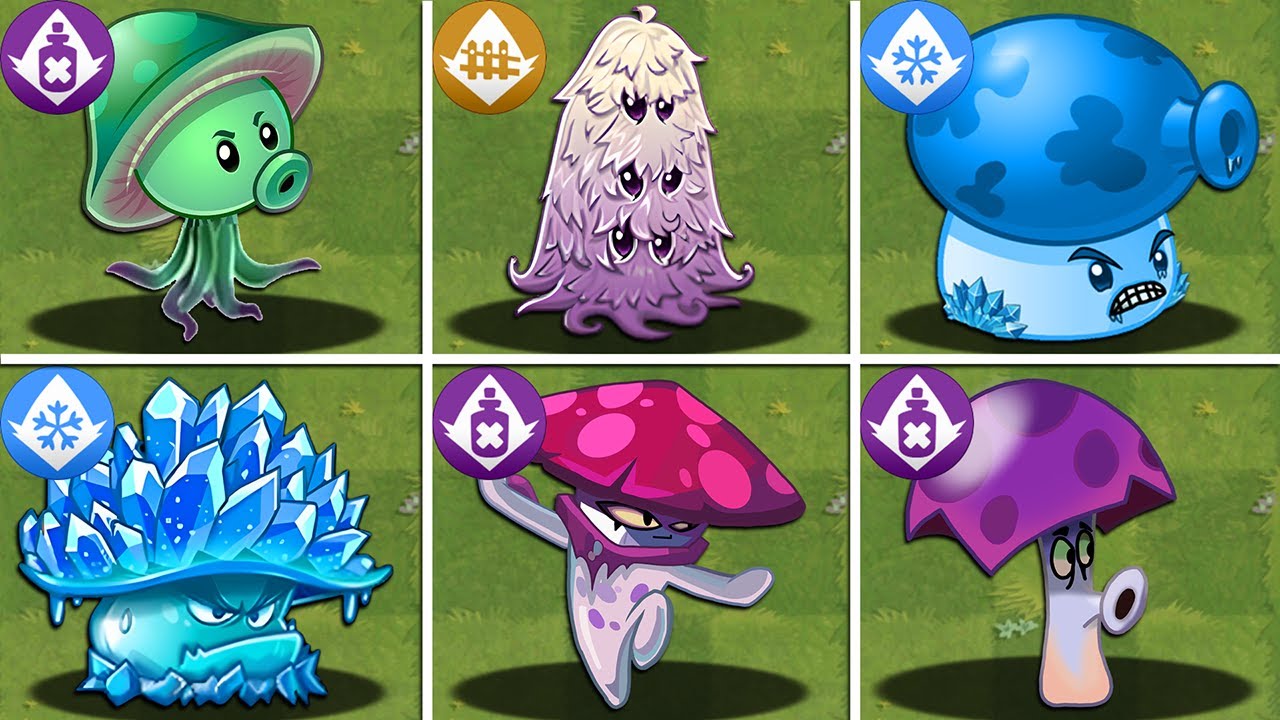 Plants vs Zombies 2 Final Boss - All SHROOM Plants Power-Up vs PvZ 2 ...