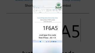 🚦 Create Traffic Signal Symbol Using Shortcut Keys in Word! #MsWord #WordShortcuts #TrafficEmoji