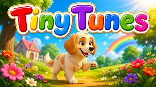 Five Little Puppies 🐶 Nursery Rhymes & Kids Songs Learn To Count
