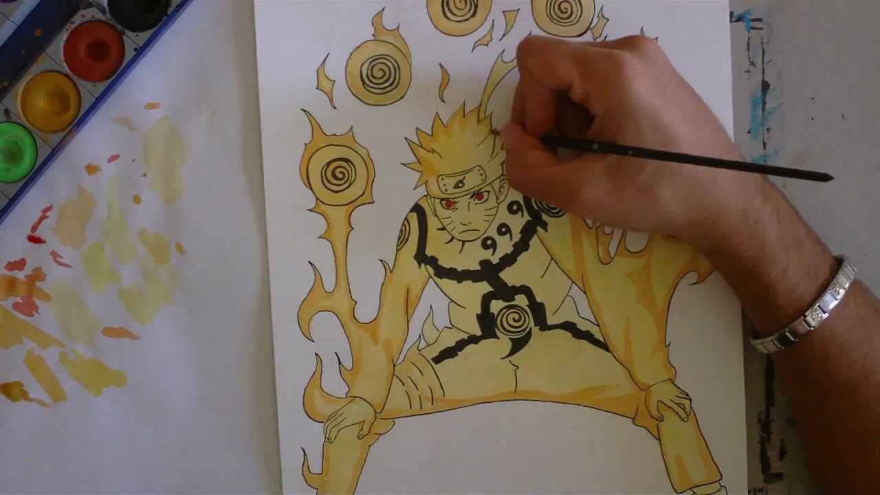 Tutorial Come Disegnare Naruto Kyuubi Mode Naruto Youtube