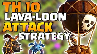 COC TH10 Lava Loon Air Attack Strategy l Clash of Clans Air Attack #shorts #clashofclans