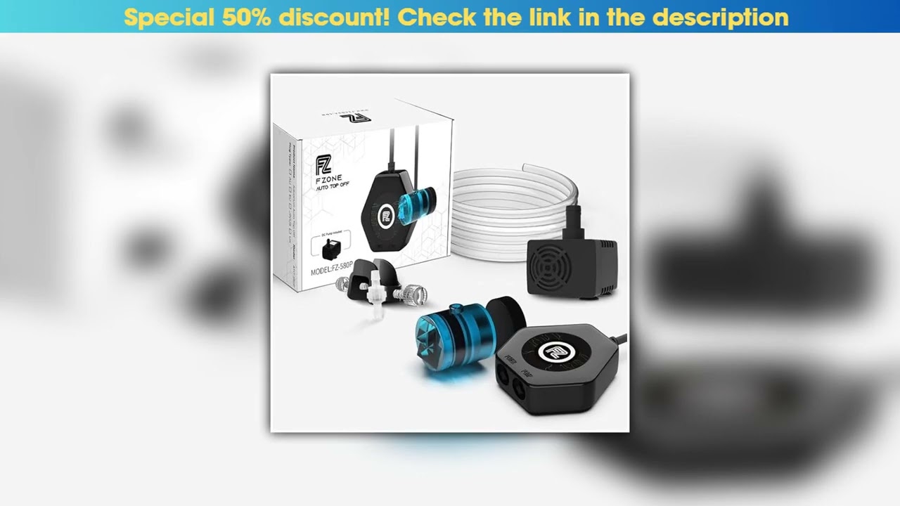 Today Only Fzone ATO580 Auto Top Off Refilling System Fish Tanks Automatic Mini  Aquarium Water Pum