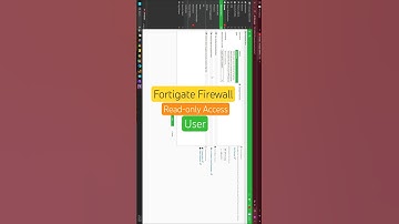 FortiGate: How to Set Read-Only Admin Access 🔒#shorts #fortigate #fortinet #short