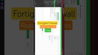 FortiGate: How to Set Read-Only Admin Access 🔒#shorts #fortigate #fortinet #short