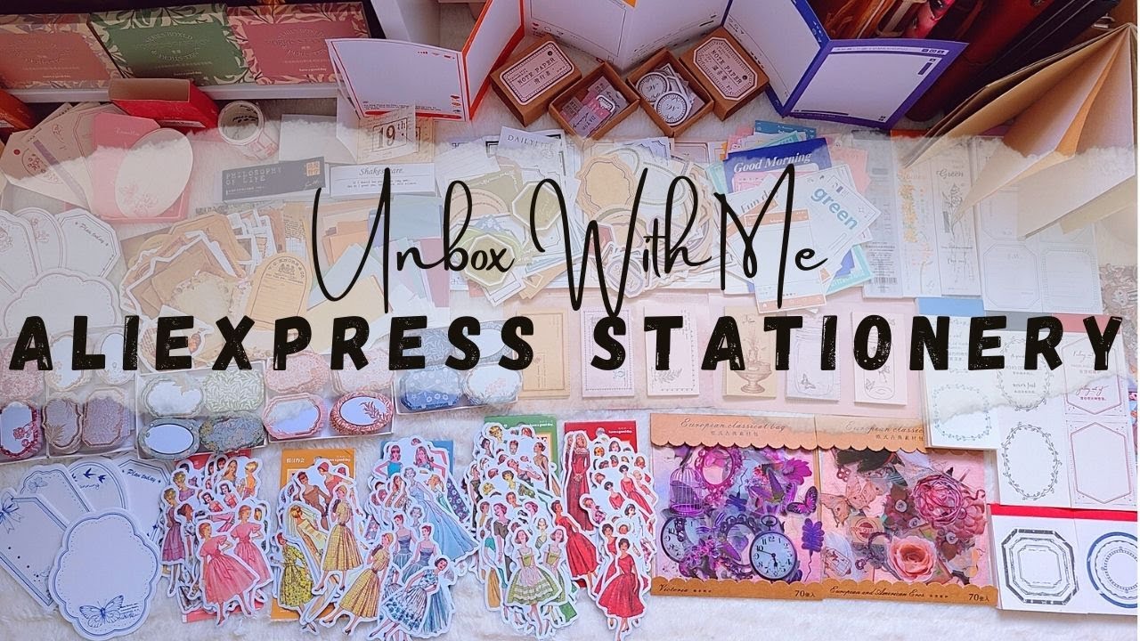 Unbox With Me | AliExpress Stationery Haul | ASMR