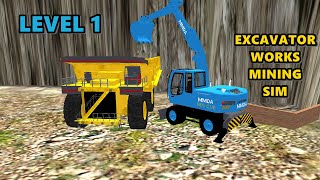 Excavator Works Mining Sim||(Level 1)//Gamerman//Android Gameplay screenshot 2