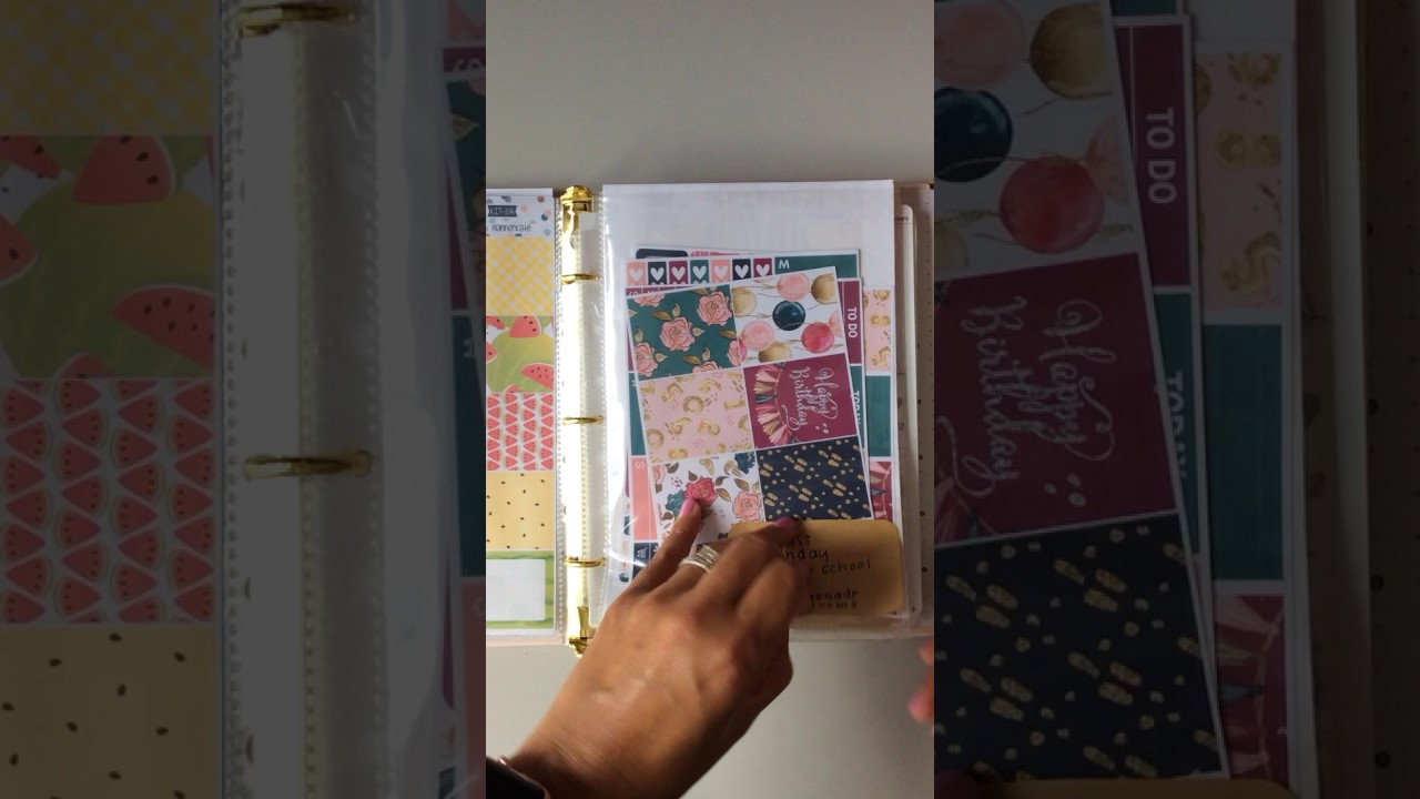 Sticker Kit Organization Video